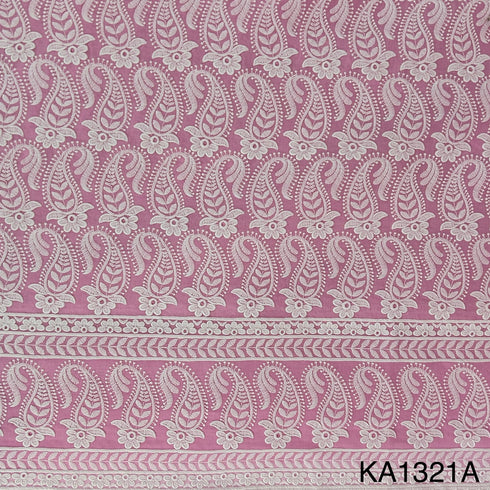 Chikankari Cotton Fabric-KA1321